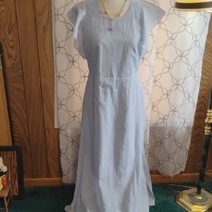 Theory Stunning Light Blue Maxi Dress